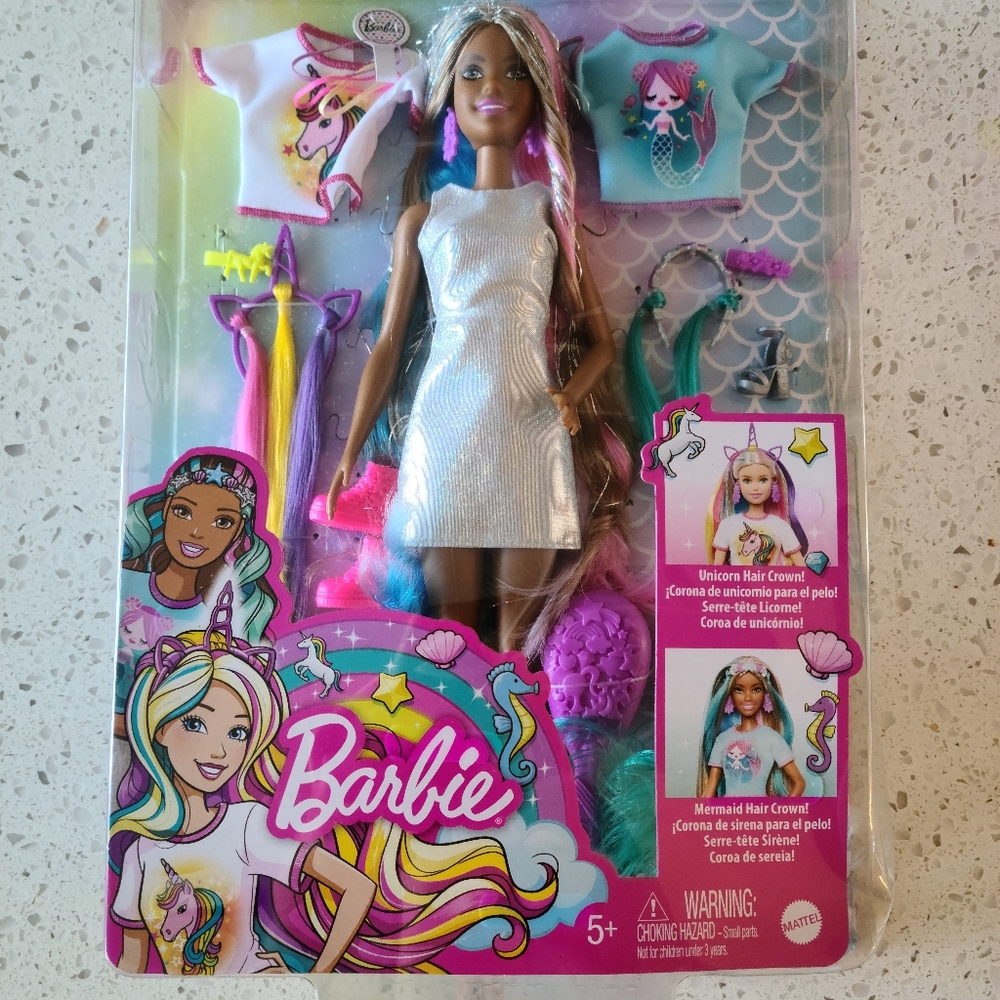 Barbie Fantasy Doll Mermaid & Unicorn